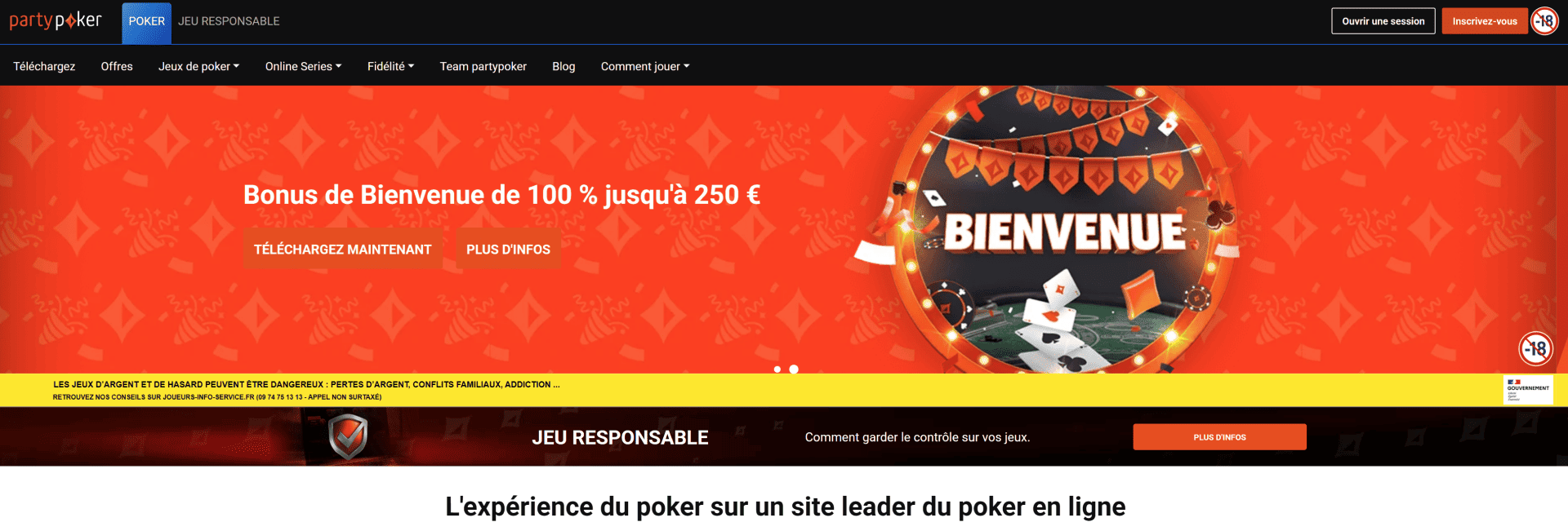 PartyPoker : casino en ligne avis pour les joueurs de poker